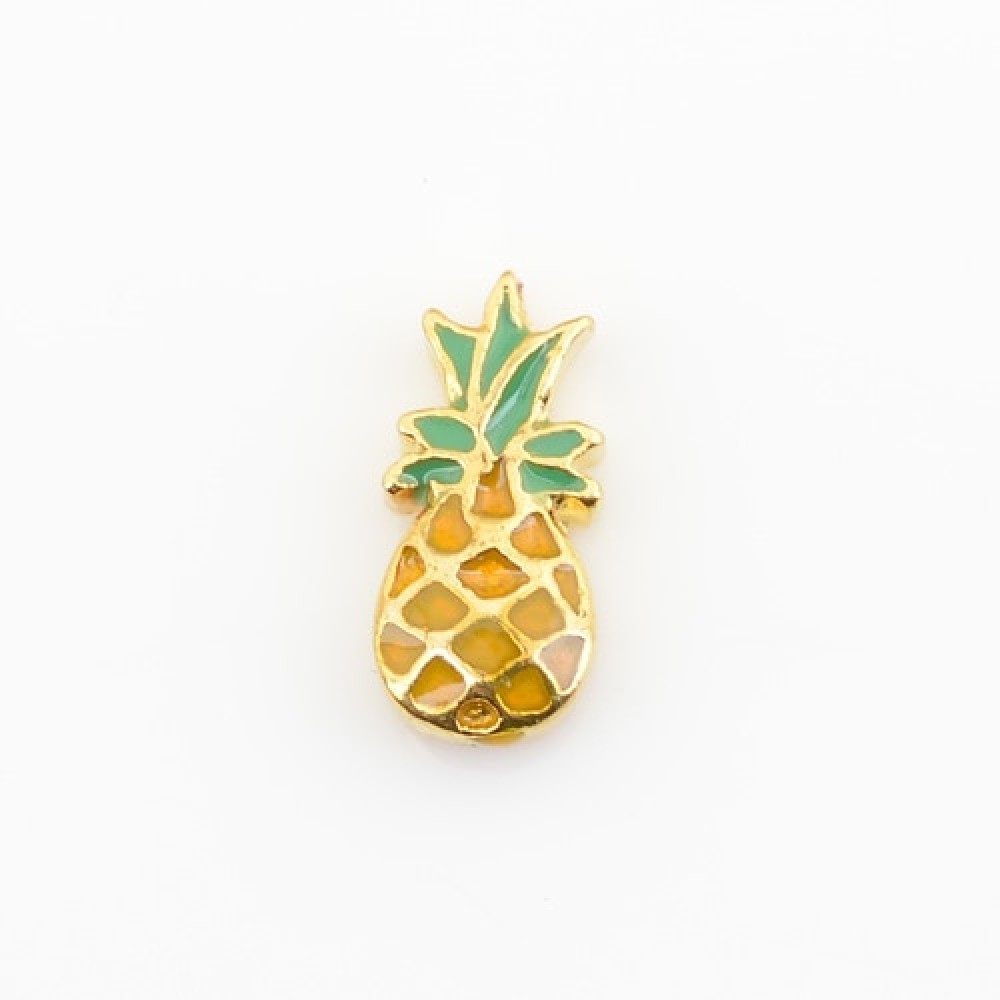 Pineapple, Floating charms,Fit floating charm lockets, FC1013