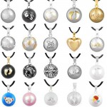1PC Pendant Necklace Pregnancy Chime Ball Harmony Bola Pendant Necklace Wishing Ball Pregnant Women Gift Baby Angel Caller