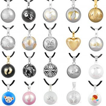 1PC Pendant Necklace Pregnancy Chime Ball Harmony Bola Pendant Necklace Wishing Ball Pregnant Women Gift Baby Angel Caller
