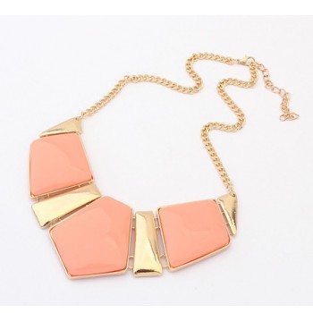 Hot Sale Fashion Jewelry Female Big Imitation Gem Stone Necklace For Women Statement Necklaces Collar Party Necklace N907