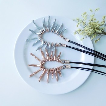 HC Fashion Coral Geometric Pendant amp; Necklace Party Jewelry Bohemian Choker Necklace for Women Special Choker Coat Necklace F