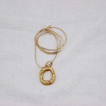 New Small Letter Pendant Gold Chain Dangle Necklace Good Quality Statement Choker Collar Necklace 111