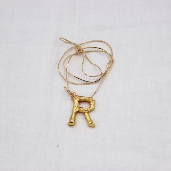 New Small Letter Pendant Gold Chain Dangle Necklace Good Quality Statement Choker Collar Necklace 111