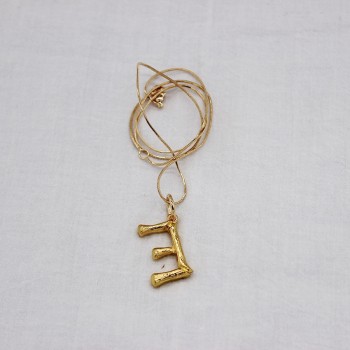 New Small Letter Pendant Gold Chain Dangle Necklace Good Quality Statement Choker Collar Necklace 111