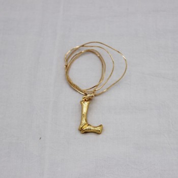New Small Letter Pendant Gold Chain Dangle Necklace Good Quality Statement Choker Collar Necklace 111