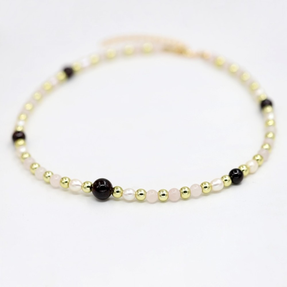 VONNOR Jewelry Womens Necklace Natural Pearl Stone Bead Strand Necklaces Female Choker Necklace Dropshipping