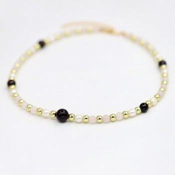 VONNOR Jewelry Womens Necklace Natural Pearl Stone Bead Strand Necklaces Female Choker Necklace Dropshipping