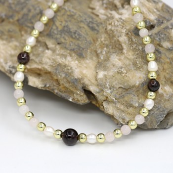 VONNOR Jewelry Womens Necklace Natural Pearl Stone Bead Strand Necklaces Female Choker Necklace Dropshipping