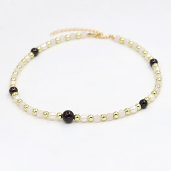 VONNOR Jewelry Womens Necklace Natural Pearl Stone Bead Strand Necklaces Female Choker Necklace Dropshipping