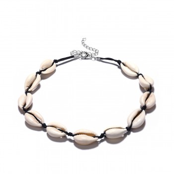 boho Hawaiian Sea Shell Necklace Choker Jewelry Bohemian Beach Tassel Necklace Shell Gold Chain For Women Collar Chocker 2018