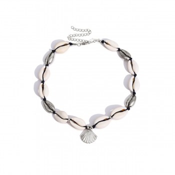 boho Hawaiian Sea Shell Necklace Choker Jewelry Bohemian Beach Tassel Necklace Shell Gold Chain For Women Collar Chocker 2018