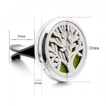 Tree of Life Unicorn Sea Horse 30mm Car Diffuser Locket Vent Clip Essential Oil Aromatherapy Diffuser Perfume Locket 10pcs Pads