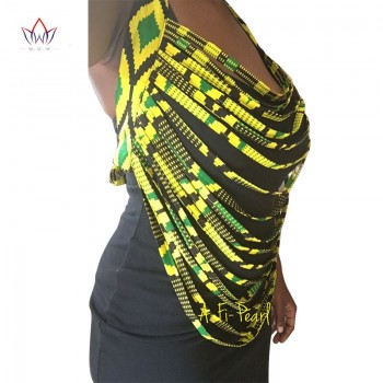 BRW 2019 African Ankara Necklaces Wax Print Fabric Colorful Necklace Shawl African Ankara Handmade Necklace Tribal Jewelry WYB13
