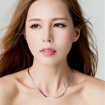 M MISM Silver Snake Chain Sterling Men Necklaces Joyas De Plata Korean Style Kolye For Unisex Vintage Jewelry