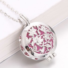 Hollow Necklace Locket aromatherapy Essential Oils perfume Diffuser Locket Necklace Pendant  Collector