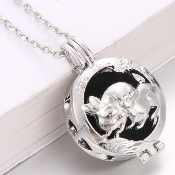 Hollow Necklace Locket aromatherapy Essential Oils perfume Diffuser Locket Necklace Pendant  Collector