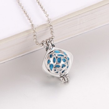 New Mickey Mouse harmPearl Cage Pendant Essential Aroma Perfume Locket For Necklace Jewelry Open lock Love Wish Jewelry
