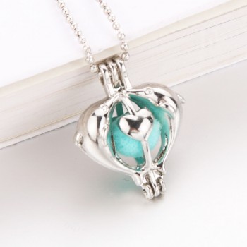 New Mickey Mouse harmPearl Cage Pendant Essential Aroma Perfume Locket For Necklace Jewelry Open lock Love Wish Jewelry