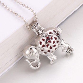 New Mickey Mouse harmPearl Cage Pendant Essential Aroma Perfume Locket For Necklace Jewelry Open lock Love Wish Jewelry