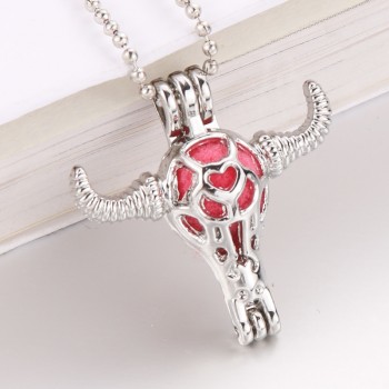 New Mickey Mouse harmPearl Cage Pendant Essential Aroma Perfume Locket For Necklace Jewelry Open lock Love Wish Jewelry