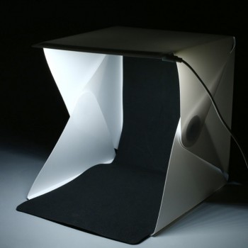 24cm / 9 mini Folding Lightbox Photography Studio Softbox LED Light Soft Box Camera Photo Background Box Lighting Tent Kit