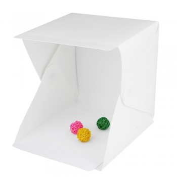 24cm / 9 mini Folding Lightbox Photography Studio Softbox LED Light Soft Box Camera Photo Background Box Lighting Tent Kit