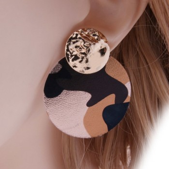 NeeFu WoFu Flash Leather Earring Water Drop Big Earrings Alloy Copper Large Long Woman Brinco Ear Oorbellen Christmas