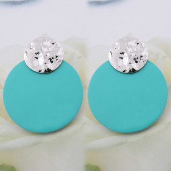 NeeFu WoFu Flash Leather Earring Water Drop Big Earrings Alloy Copper Large Long Woman Brinco Ear Oorbellen Christmas