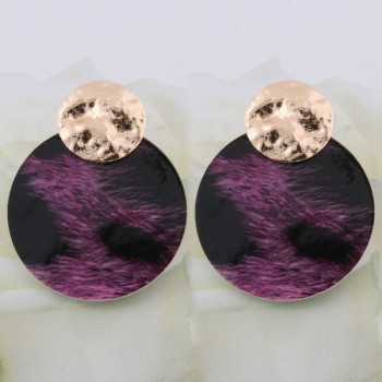 NeeFu WoFu Flash Leather Earring Water Drop Big Earrings Alloy Copper Large Long Woman Brinco Ear Oorbellen Christmas