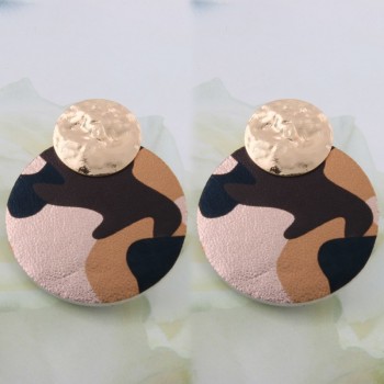 NeeFu WoFu Flash Leather Earring Water Drop Big Earrings Alloy Copper Large Long Woman Brinco Ear Oorbellen Christmas