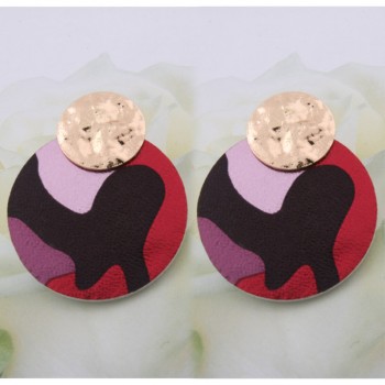 NeeFu WoFu Flash Leather Earring Water Drop Big Earrings Alloy Copper Large Long Woman Brinco Ear Oorbellen Christmas