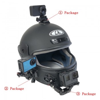 Motorcycle Helmet Mount Curved Adhesive Arm For Xiaomi yi 4K Gopro Hero 7 6 5 4 3 SJCAM sj4000 Eken H9 Action Camera Accessories