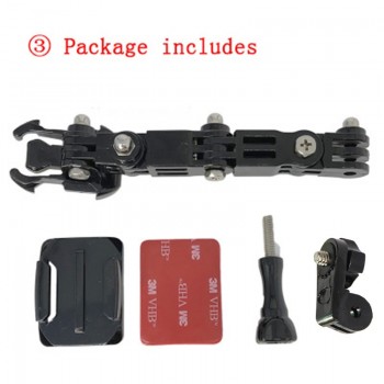 Motorcycle Helmet Mount Curved Adhesive Arm For Xiaomi yi 4K Gopro Hero 7 6 5 4 3 SJCAM sj4000 Eken H9 Action Camera Accessories
