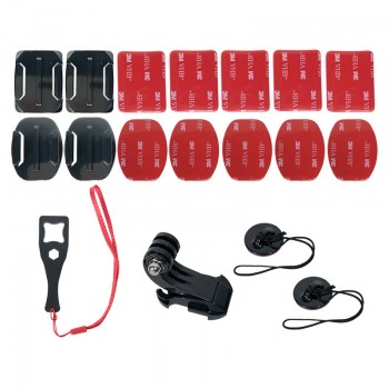 Motorcycle Helmet Mount Curved Adhesive Arm For Xiaomi yi 4K Gopro Hero 7 6 5 4 3 SJCAM sj4000 Eken H9 Action Camera Accessories