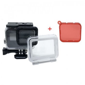 60M/197ft Waterproof Housing Case Touch Screen Back Door For Gopro Hero 7/6/5/(2018) For Go Pro Black Action Camera Accessories