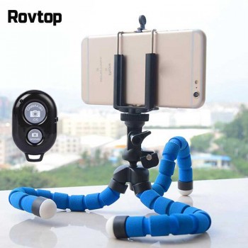 Mini Flexible Sponge Octopus Tripod For iPhone Xiaomi Huawei Smartphone Tripod for Gopro Camera Accessory With Phone Clip Holder