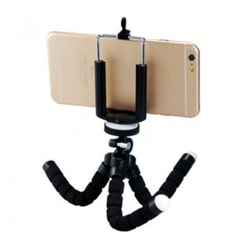 Mini Flexible Sponge Octopus Tripod For iPhone Xiaomi Huawei Smartphone Tripod for Gopro Camera Accessory With Phone Clip Holder