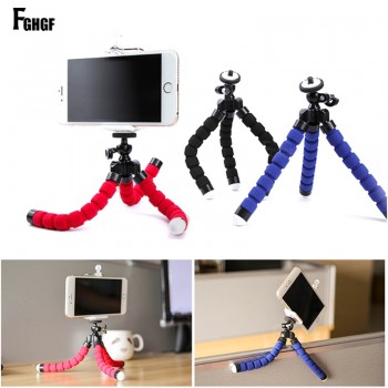 FGHGF Mobile Phone Stand Car Phone Holder Flexible octopus Tripod Bracket Digital Camera Mini Portable Flexible Desktop Stent