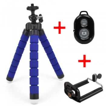 FGHGF Universal Car Mini Flexible Tripod+Bluetooth Remote Shutter For iPhone Mini Portable Selfie phone Stand Clip for redmi 4X