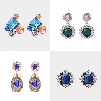 KISS ME Crystal Resin Geometric Stars Insect Drop Earrings 2018 New Cheap Party Earrings for Women Fashion Jewelry