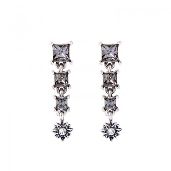 KISS ME Crystal Resin Geometric Stars Insect Drop Earrings 2018 New Cheap Party Earrings for Women Fashion Jewelry