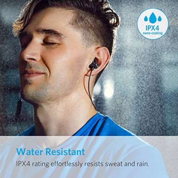 Anker SoundBuds Slim Wireless Headphones, Lightweight Bluetooth 4.1 Earbuds IPX4 Water Resistant Sport Headset with Mic