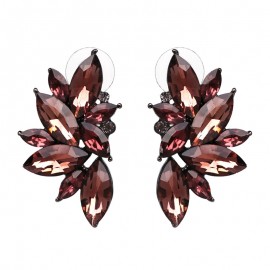 new mixed wholesale trendy vintage prevail design stylish crystal elegant customizedfashion stud Earrings for women fashion 36