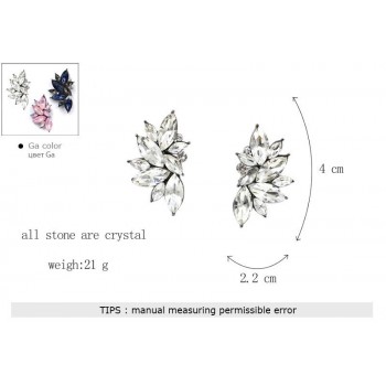 new mixed wholesale trendy vintage prevail design stylish crystal elegant customizedfashion stud Earrings for women fashion 36