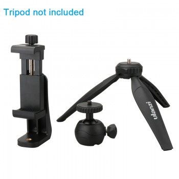 Universal Phone Tripod Mount Adapter Cell Phone Clipper Holder Vertical 360 Tripod Stand for iPhone X 7 8 Plus Samsung S8 S7