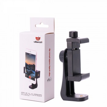 Universal Phone Tripod Mount Adapter Cell Phone Clipper Holder Vertical 360 Tripod Stand for iPhone X 7 8 Plus Samsung S8 S7