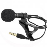 Lavalier Microphone Mic for iOS Android Cell Phone microfono para celular yaka mikrofonu Clip-on Collar Phone Lapel Microphones