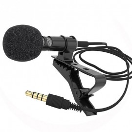 Lavalier Microphone Mic for iOS Android Cell Phone microfono para celular yaka mikrofonu Clip-on Collar Phone Lapel Microphones