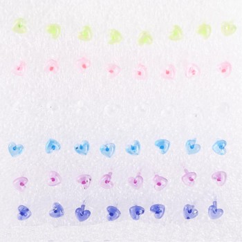 Fashion 40pcs 20 Pair Lovely Women Bling Rhinestone Cross Moon Allergy Free Pin Ear Studs Earrings Small Stud Earrings Set