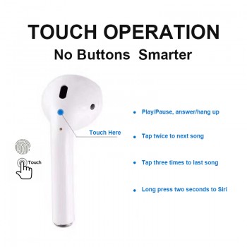 Dropshipping i10 TWS Bluetooth 5.0 Earbuds i9s TWS Wireless Earphones Support Touch Control Wireless Charging Binaural Calling